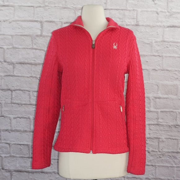 Spyder Jackets & Coats Spyder Major Cable Core Stryke Pink Zip